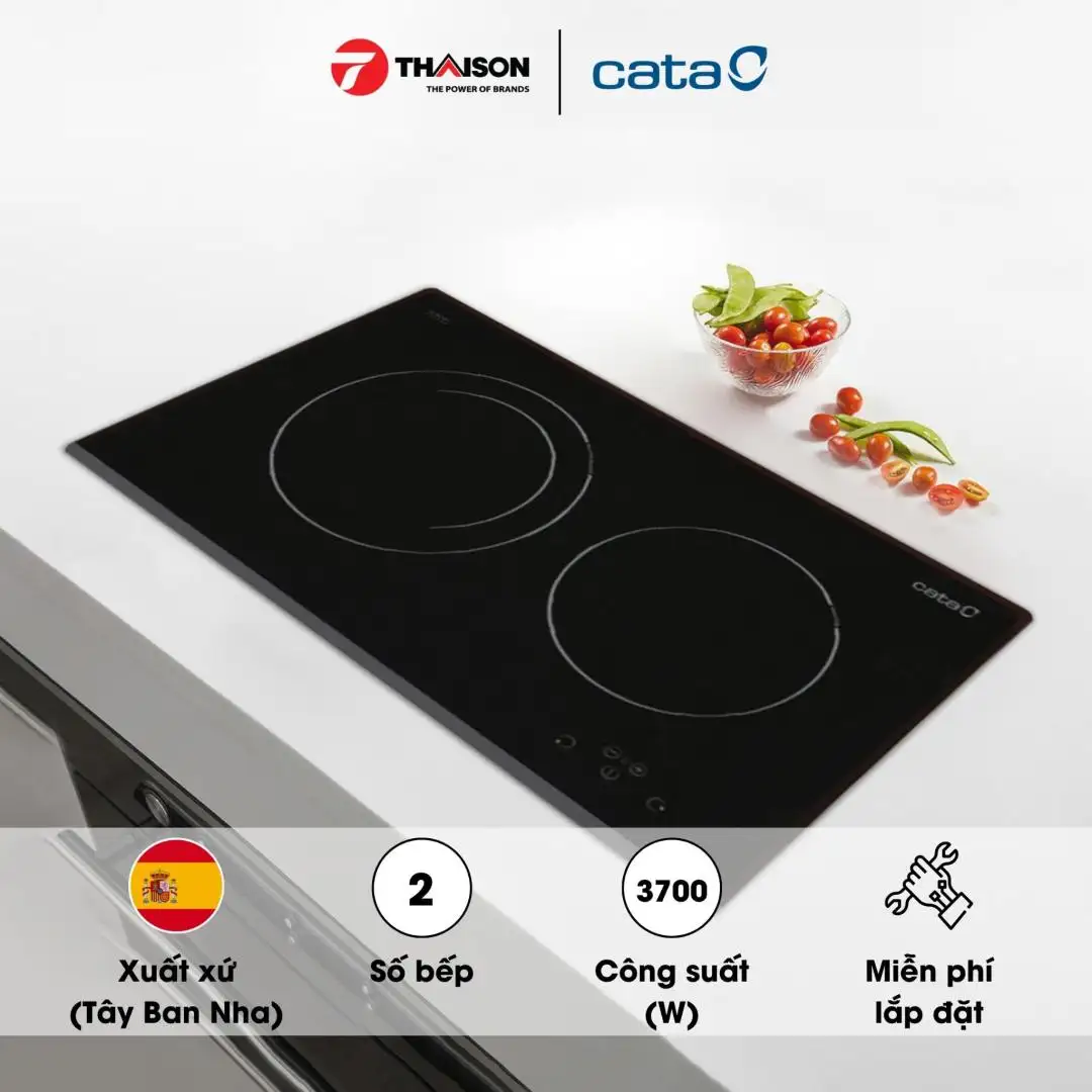 Bếp Từ đôi Cata IB 2 PLUS BK